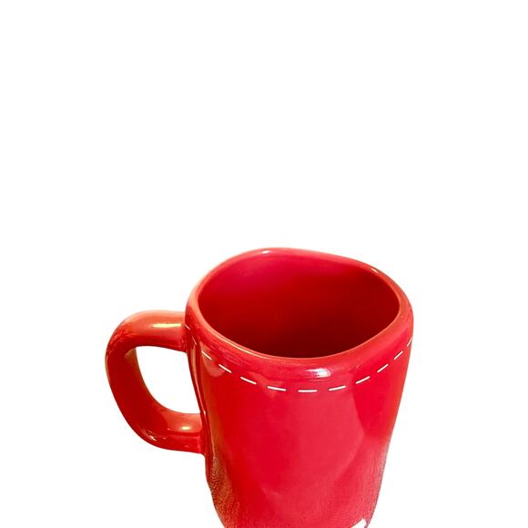 Rae Dunn Santa's Helper Red Ceramic Mug Holiday Christmas Kitchen Decor - Picture 3 of 3